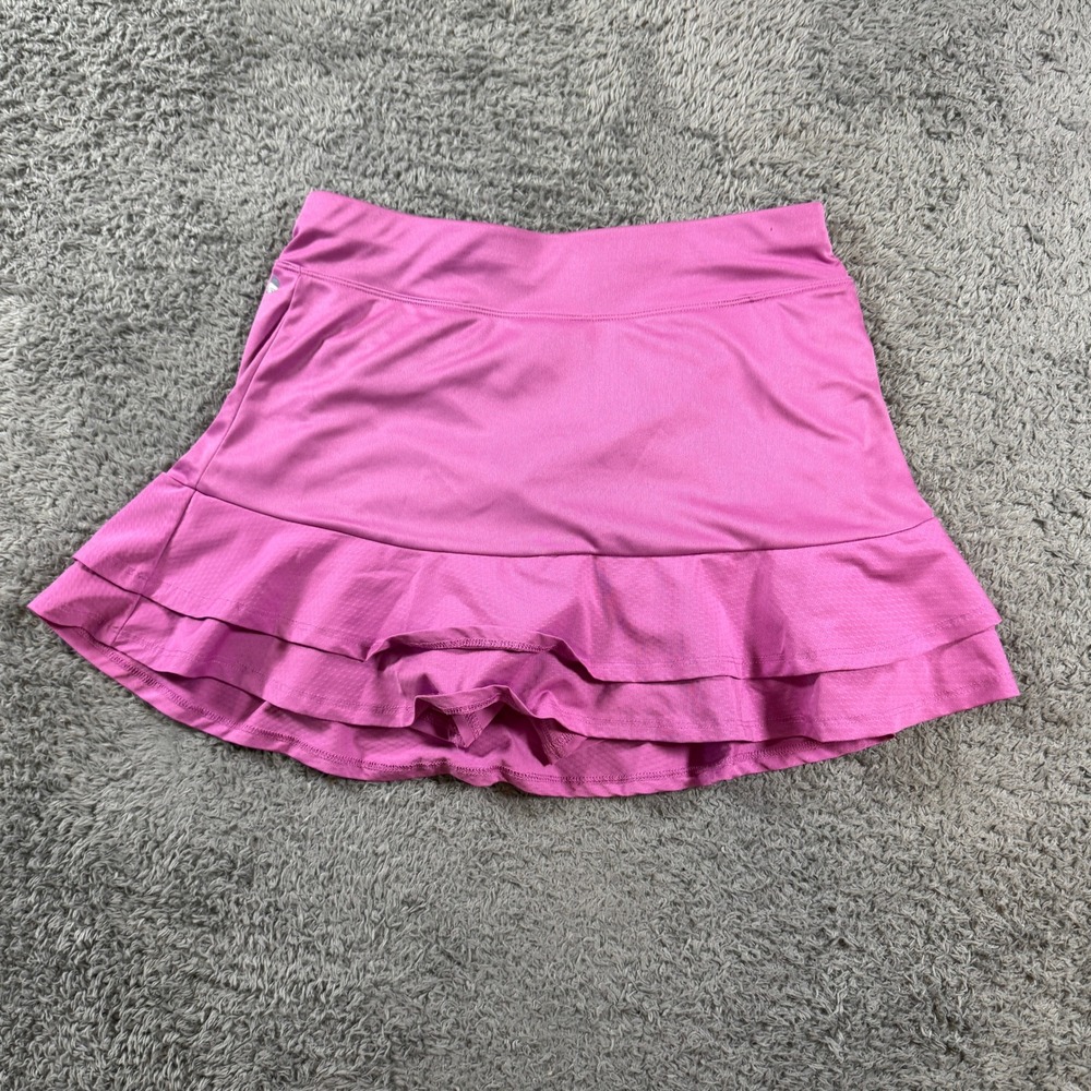 Grand Slam Performance Skort XS Pink Ruffle Tiered Tennis Golf Skirt Womens